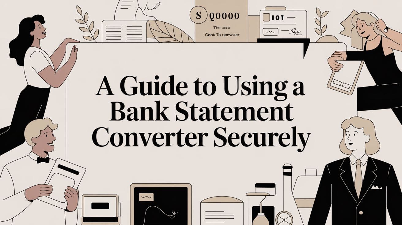 A Guide to Using a Bank Statement Converter Securely