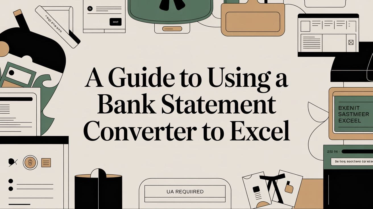 A Guide to Using a Bank Statement Converter to Excel