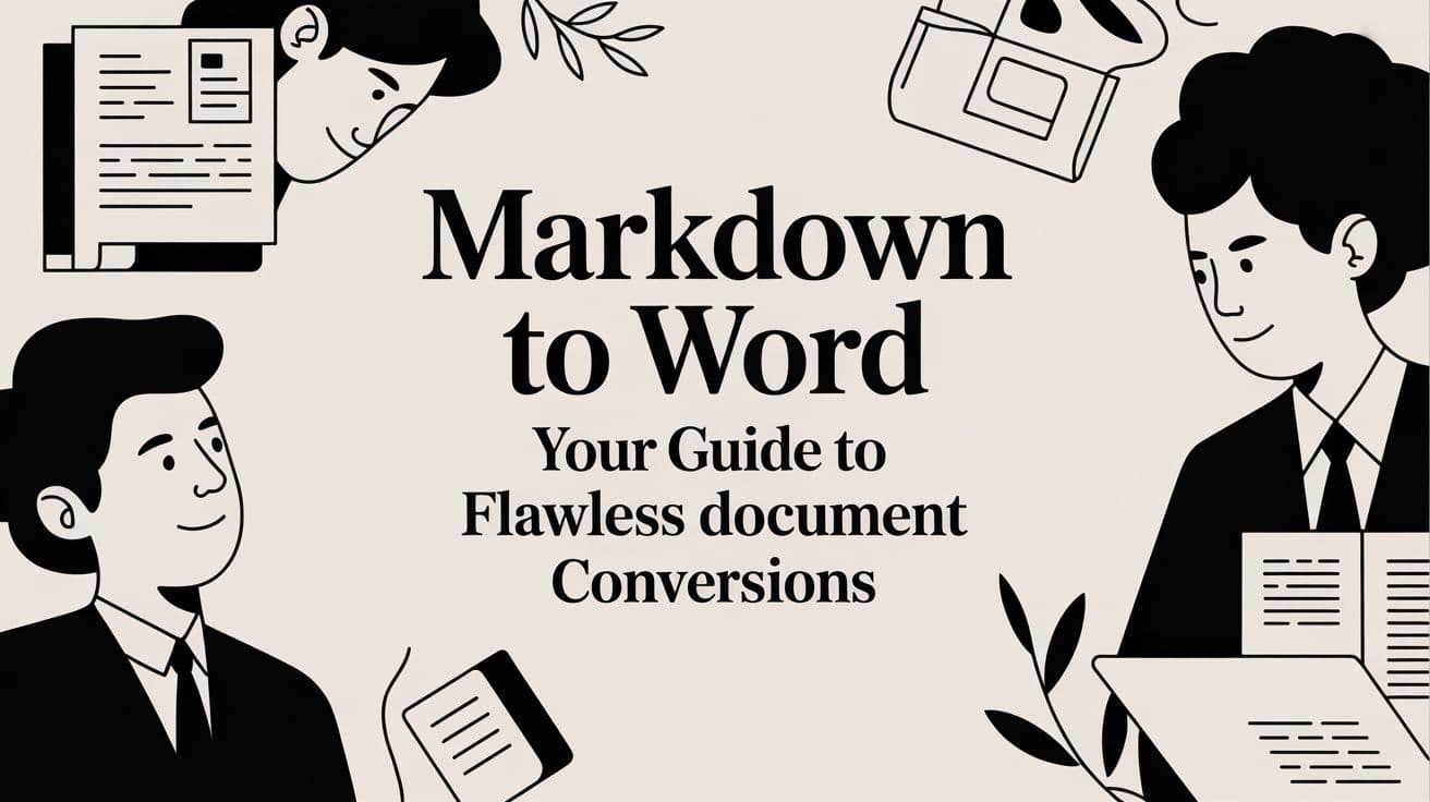 Markdown to Word Your Guide to Flawless Document Conversions