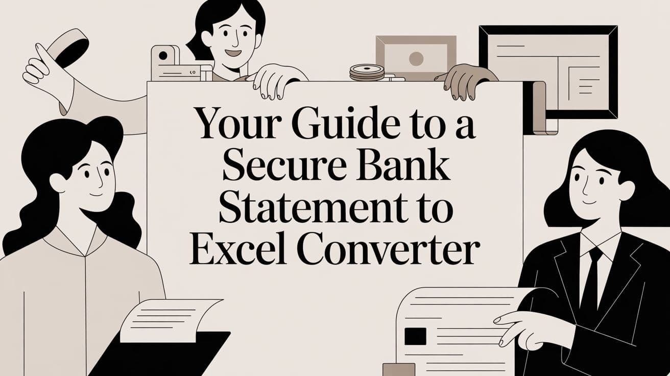 Your Guide to a Secure Bank Statement to Excel Converter