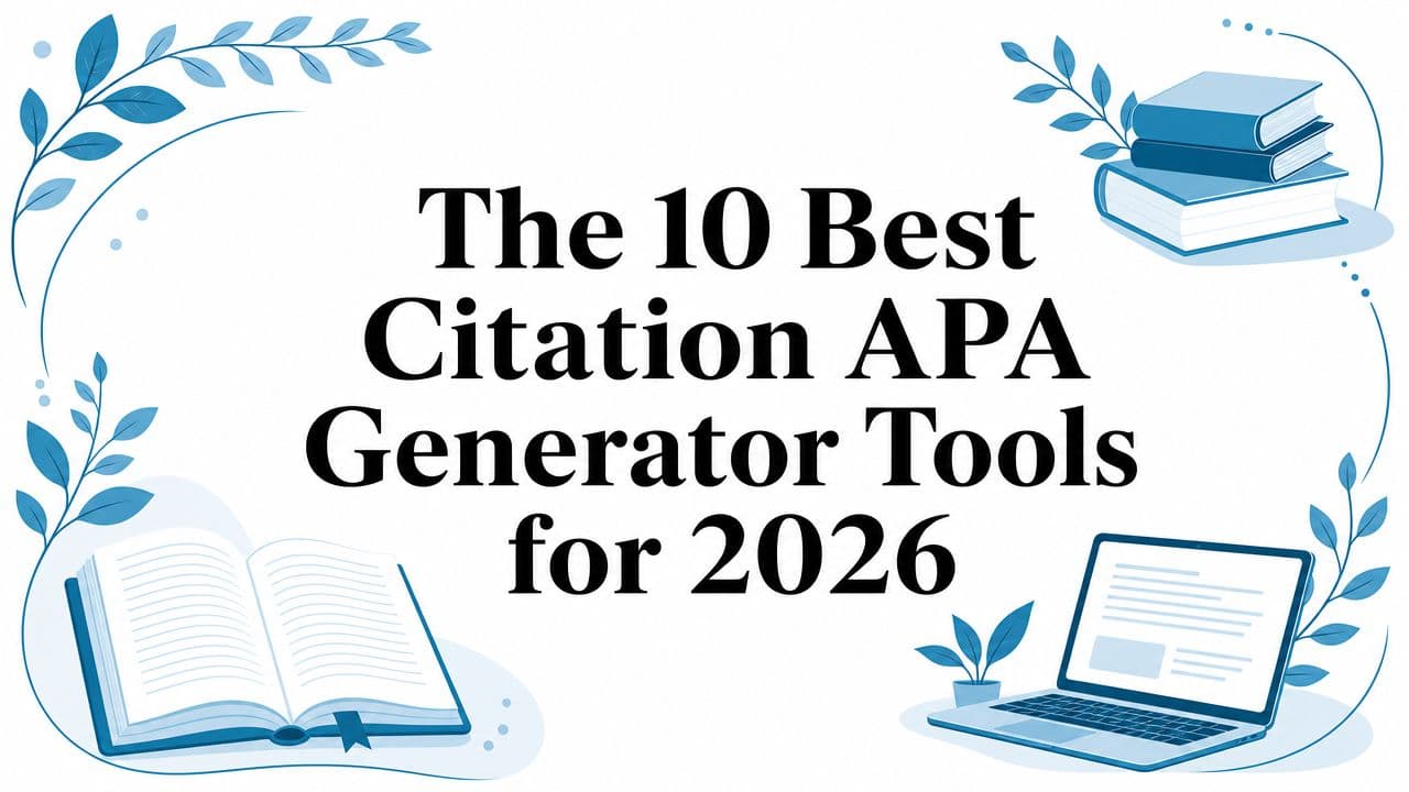 The 10 Best Citation APA Generator Tools for 2026