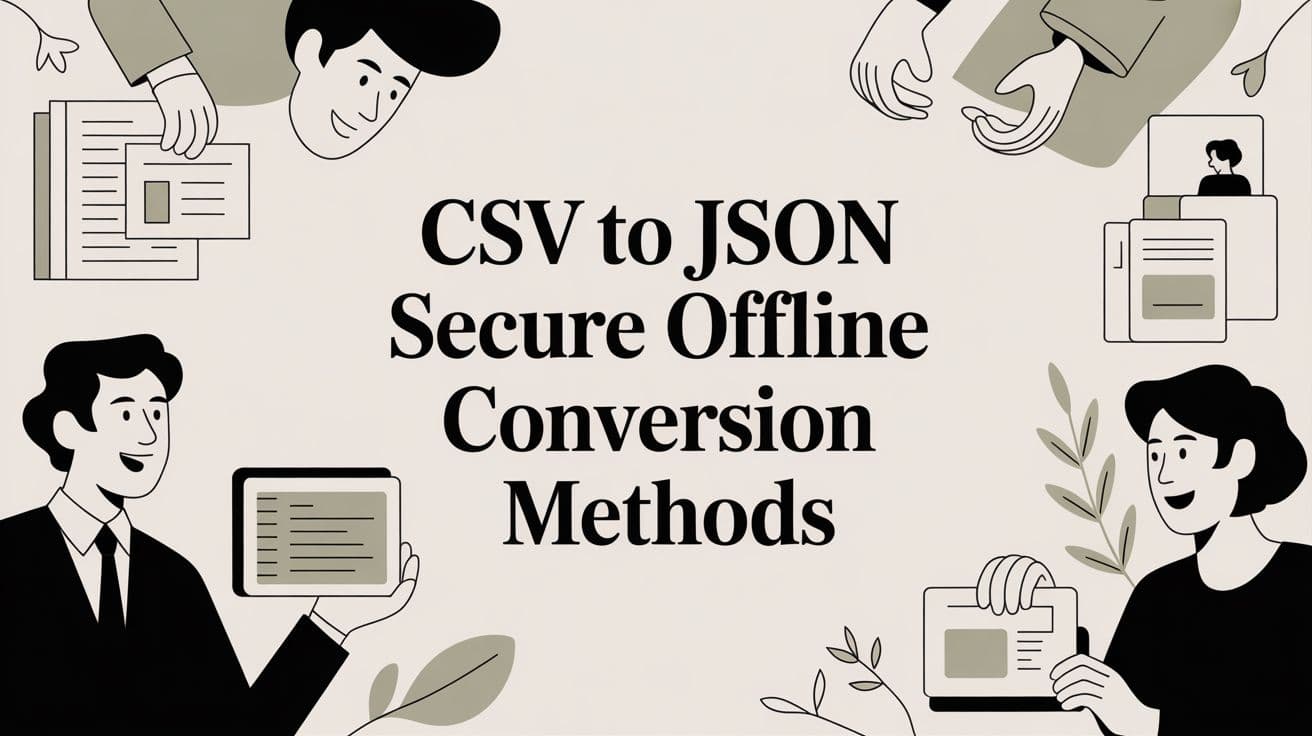 CSV to JSON Secure Offline Conversion Methods