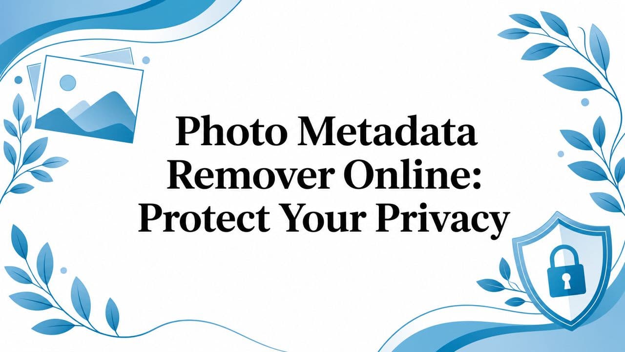 Photo Metadata Remover Online: Protect Your Privacy
