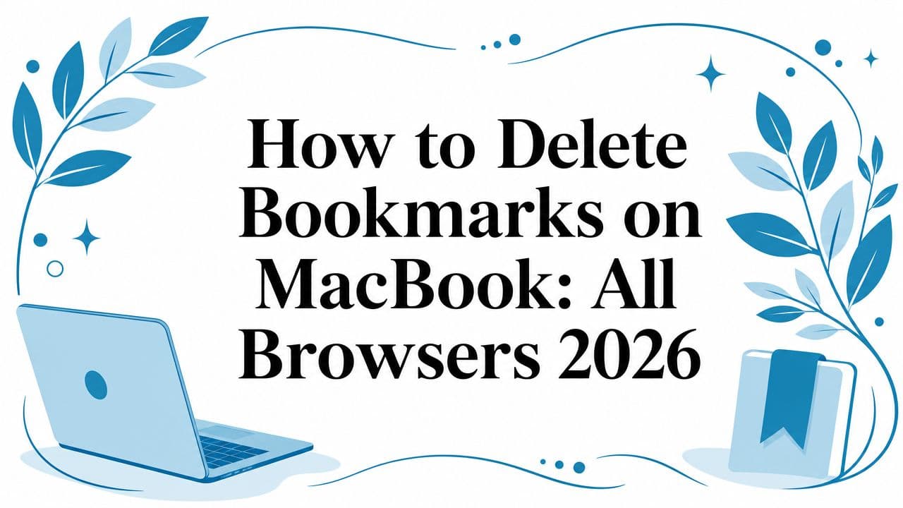 How to Delete Bookmarks on MacBook: All Browsers 2026