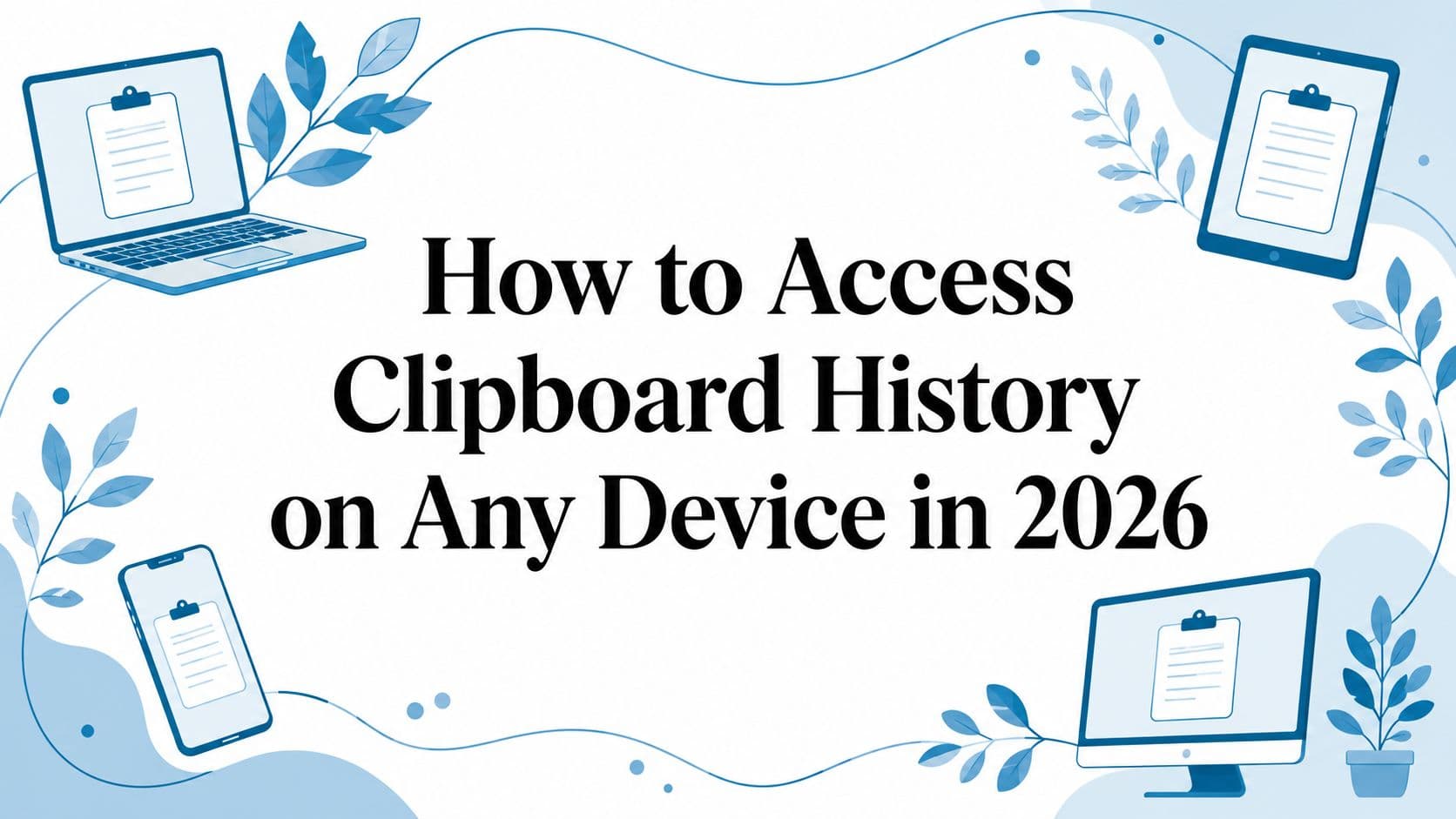 How to Access Clipboard History on Any Device in 2026