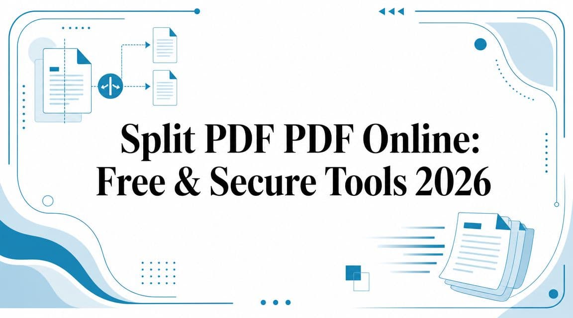 Split PDF PDF Online: Free & Secure Tools 2026