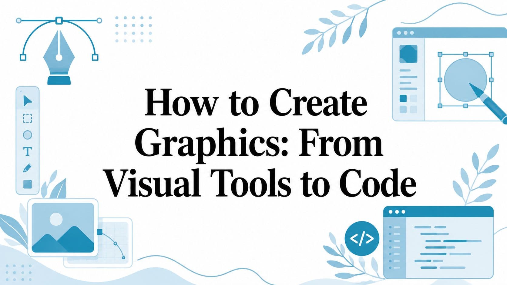 How to Create Graphics: From Visual Tools to Code