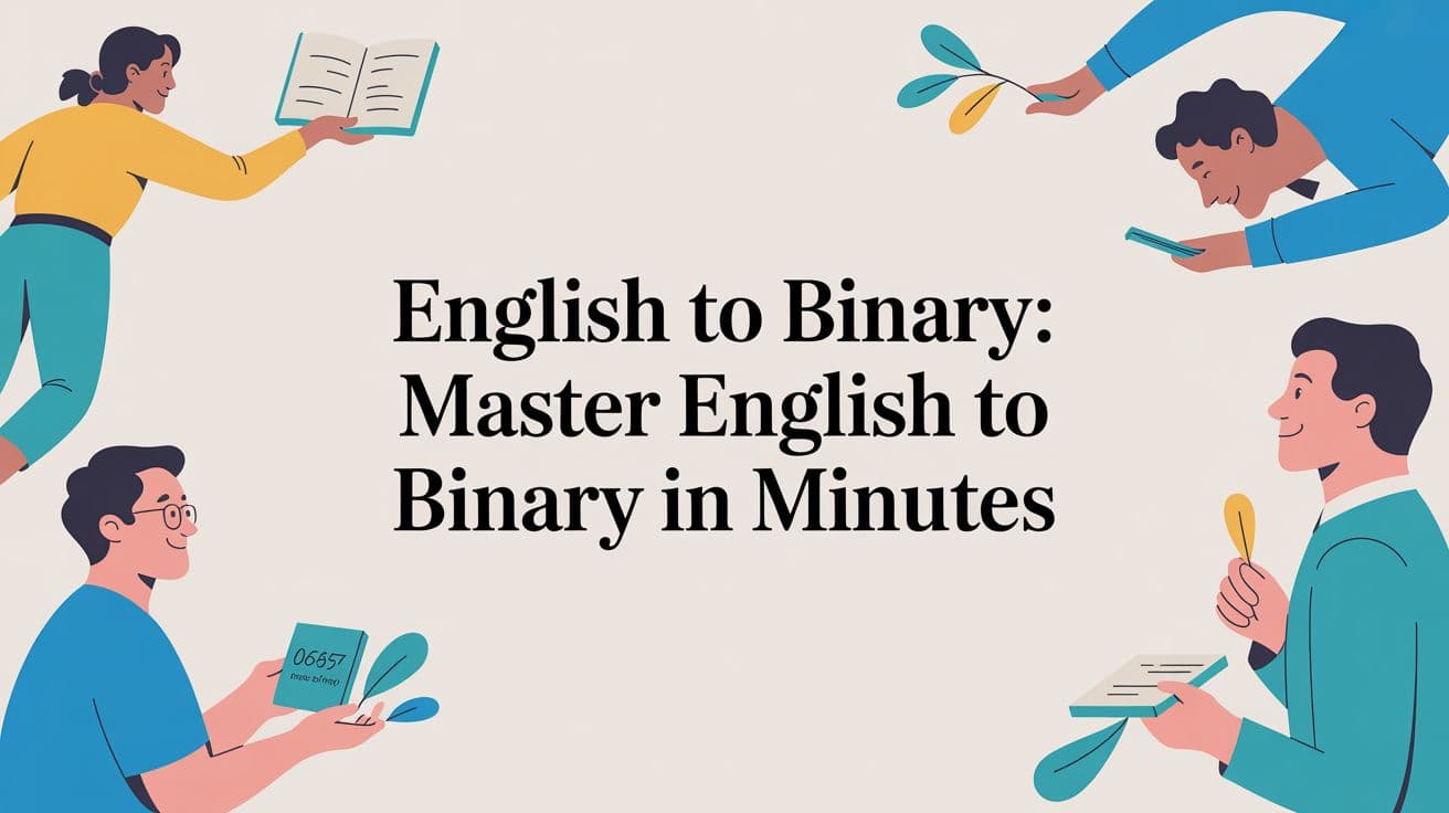 English to Binary: Master english to binary in Minutes