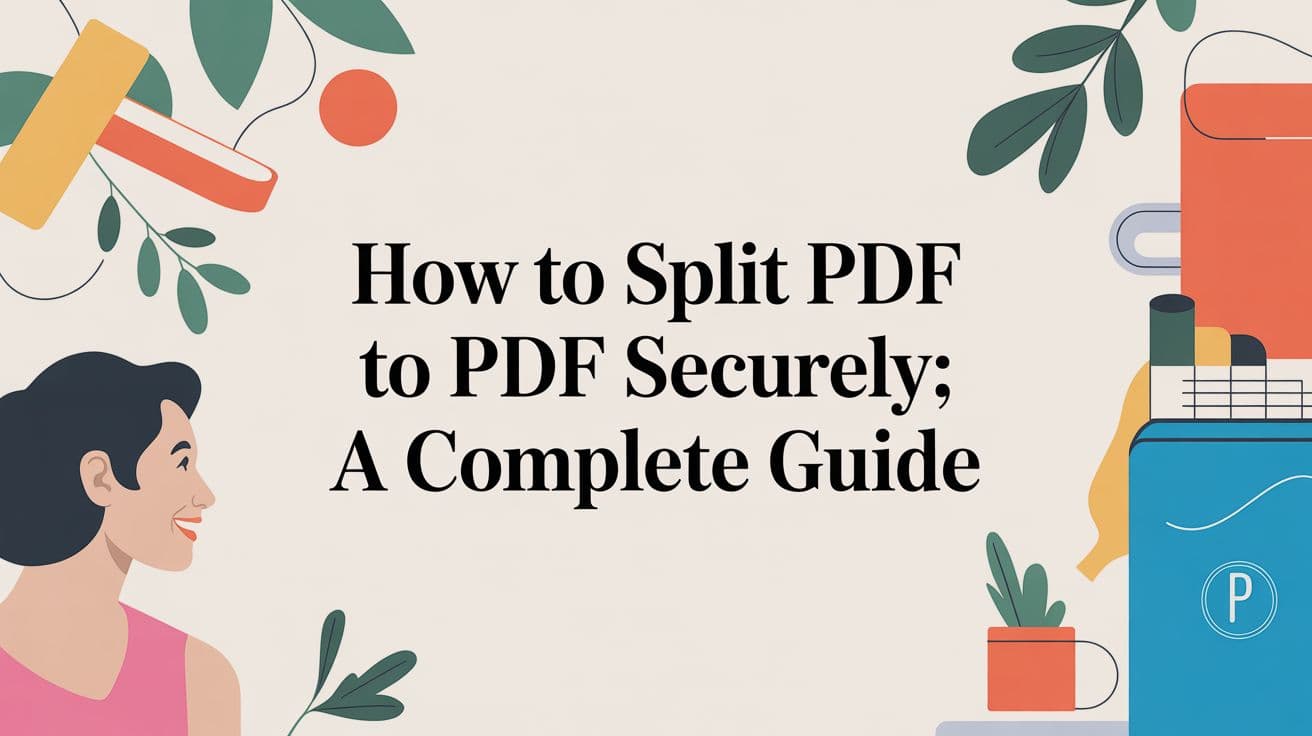 How to Split PDF to PDF Securely: A Complete Guide