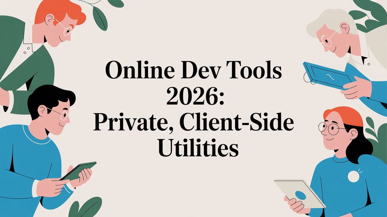 Online Dev Tools 2026: Private, Client-Side Utilities