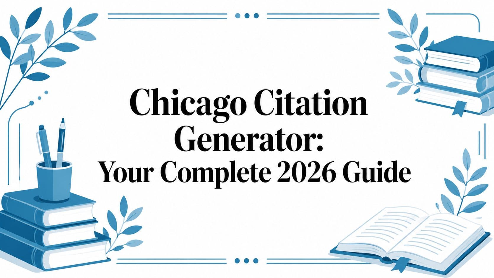 Chicago Citation Generator: Your Complete 2026 Guide