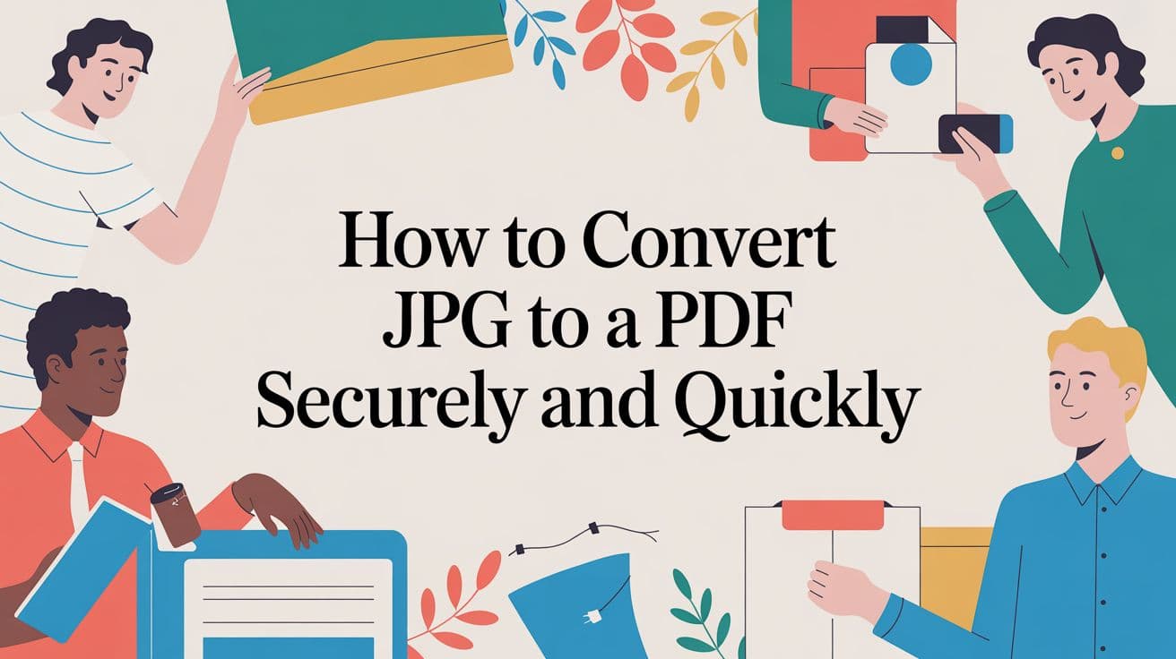 How to Convert JPG to a PDF Securely and Quickly