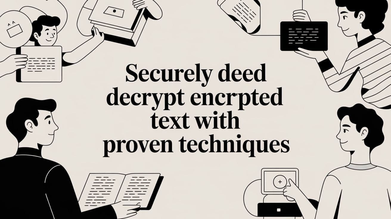 Securely Decrypt Encrypted Text With Proven Techniques