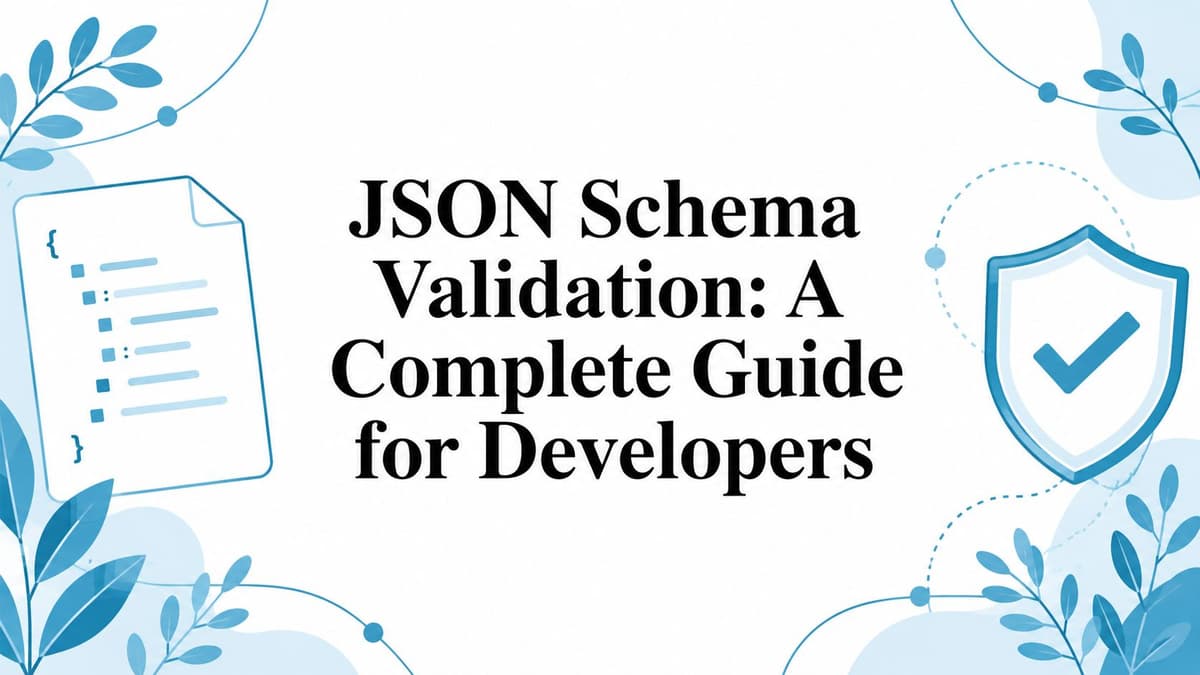JSON Schema Validation: A Complete Guide for Developers | Digital ToolPad