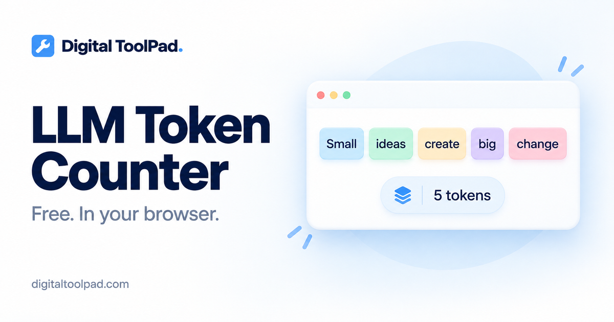 Token Counter Text LLM Token Counter — Count Tokens & Cost for GPT, Claude & Gemini ...